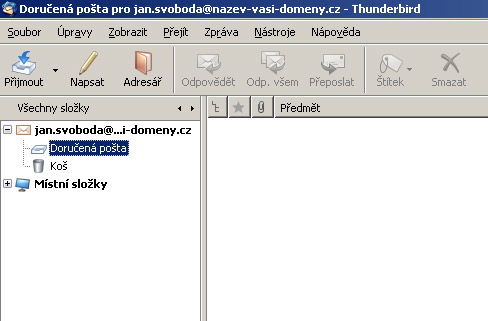 Nastaven Mozilla Thunderbird